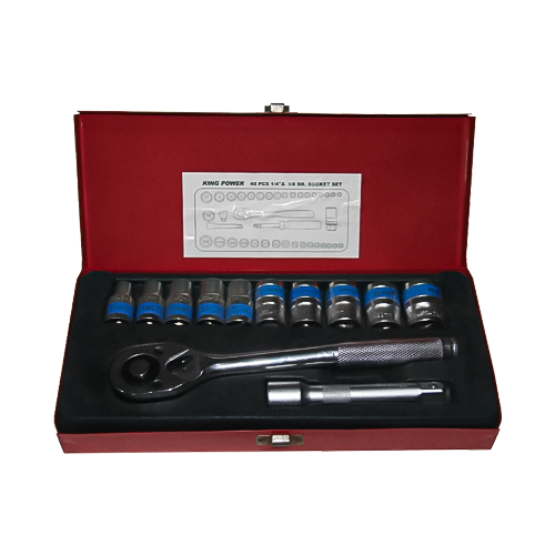 Ensemble de douilles de poignée à cliquet rapide de 12 pcs (1/2 